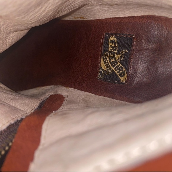 Freebird Boot Coy Buckle Strap Heeled Leather Slouchy Studded Rust 7 GUC - Picture 6 of 10